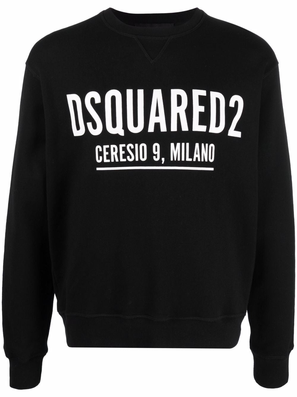 DSQUARED2 Logo Detail Cotton Sweatshirt