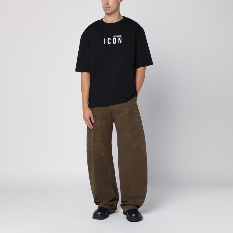 DSQUARED2 Wide Trousers with Wear - Men's Style