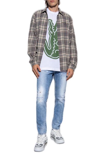 DSQUARED2 Mid Rise Distressed Skinny Jeans