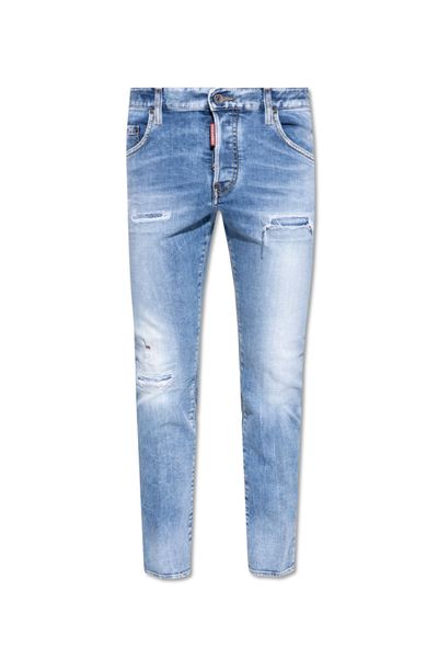DSQUARED2 Mid Rise Distressed Skinny Jeans