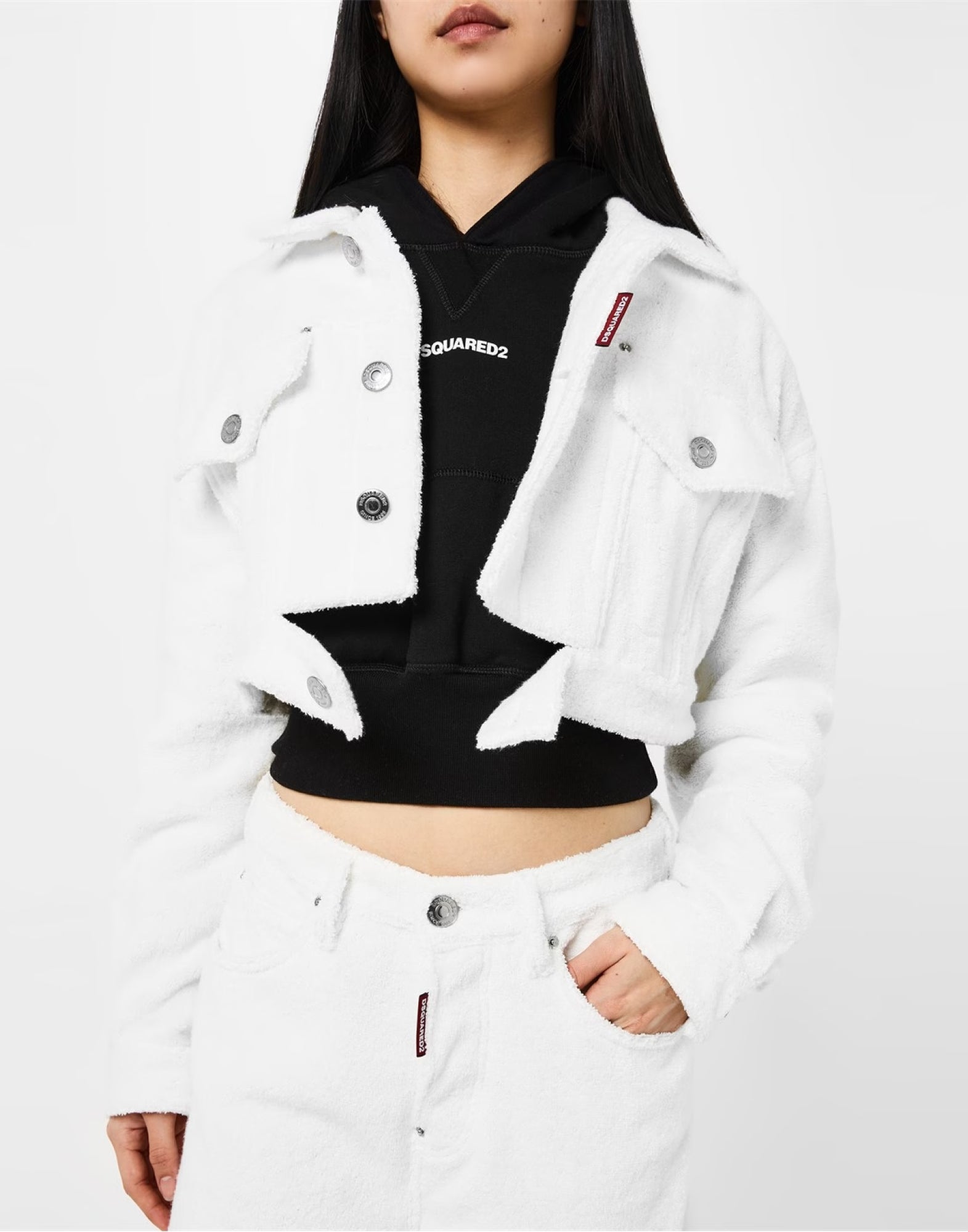 DSQUARED2 Mini Cropped Towel Jacket for Women