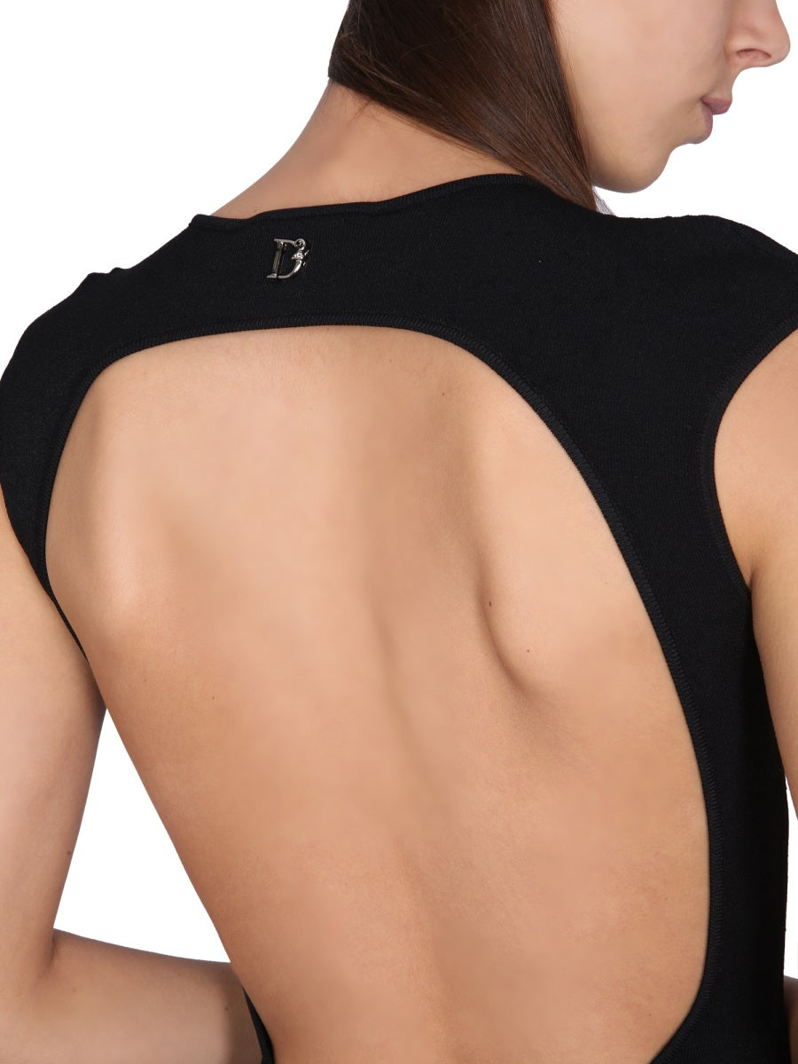 DSQUARED2 Slim Fit Dress with Back Slit