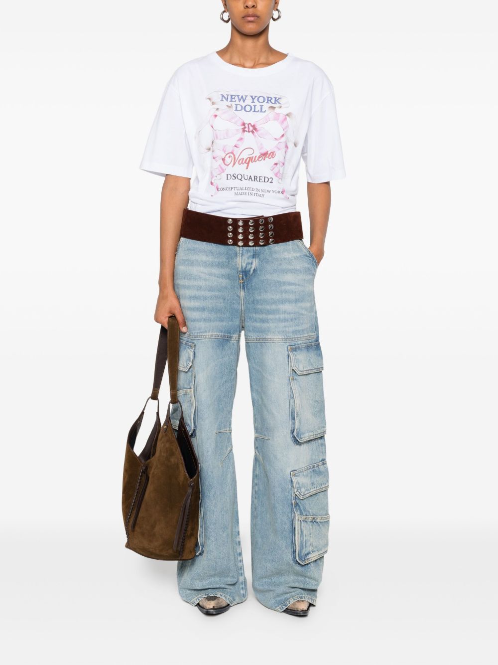 DSQUARED2 Short Sleeve Crew Neck Cotton T-Shirt