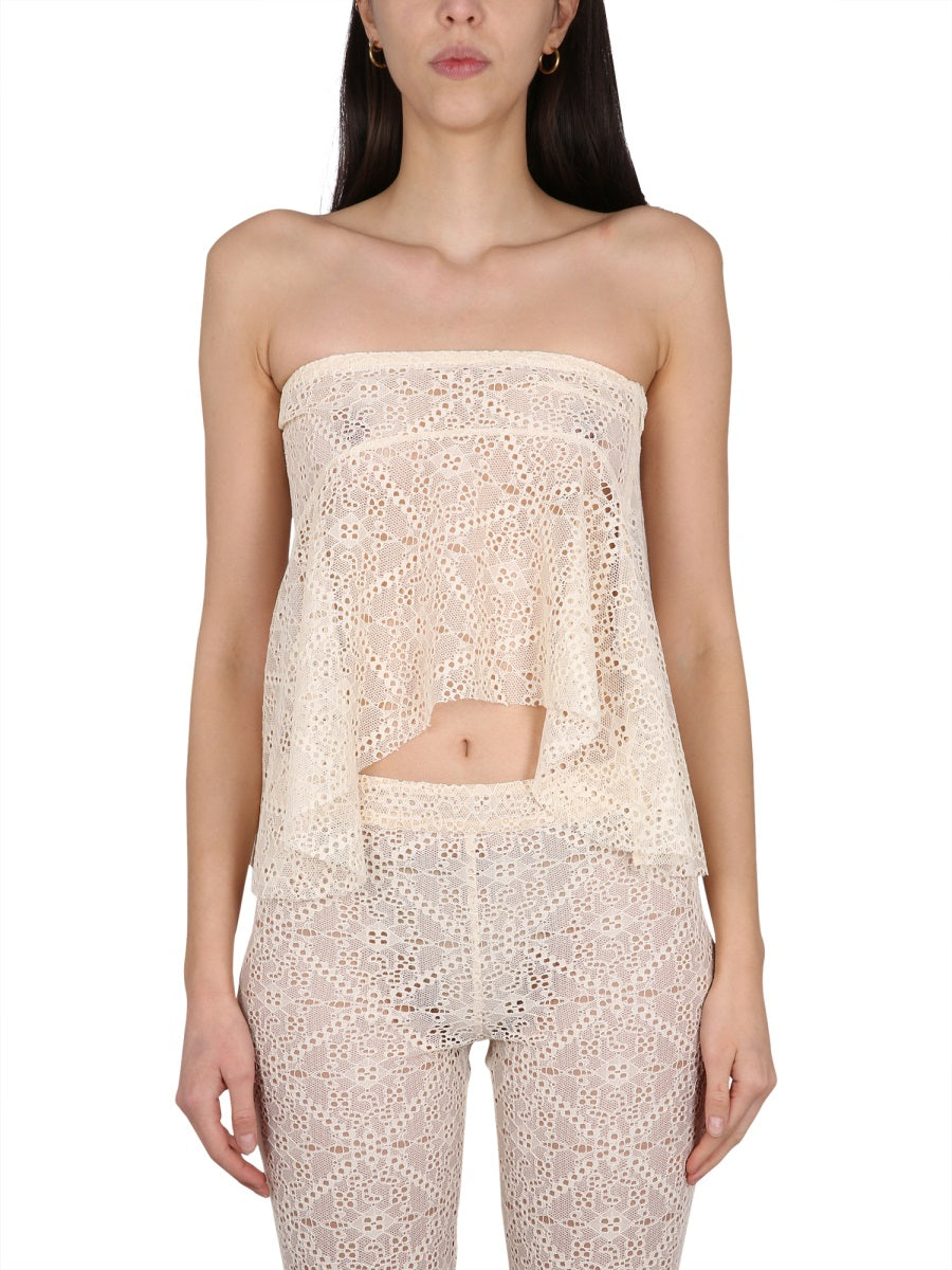 DSQUARED2 Embroidered Cropped Top for Women - Mini Style