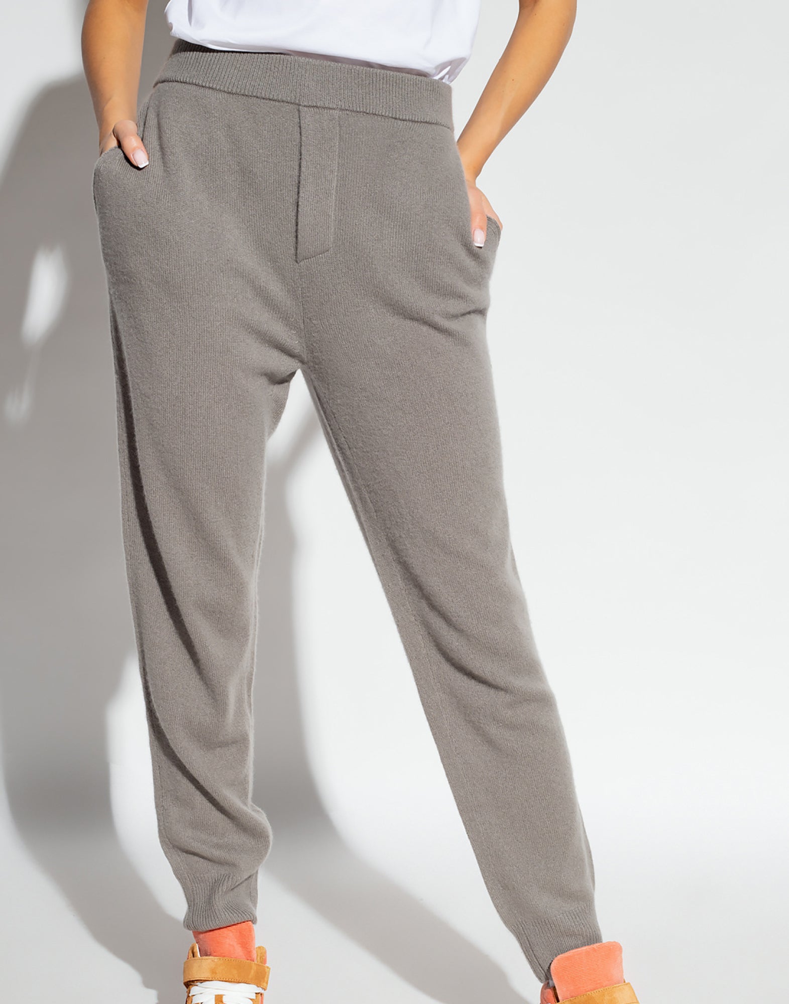 DSQUARED2 Cashmere Logo Knit Joggers for Women - FW23