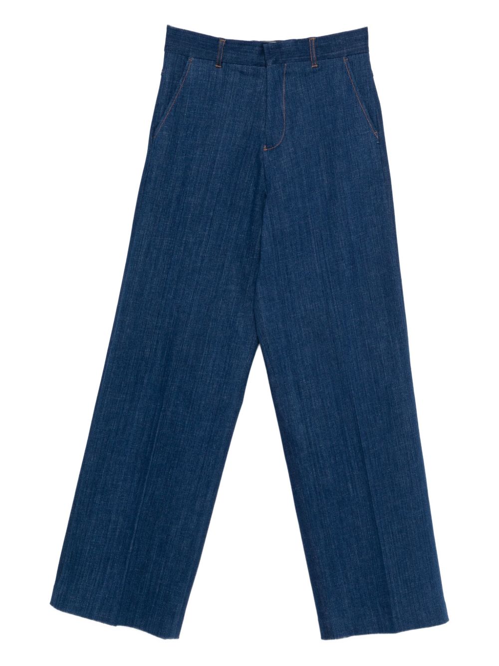 DSQUARED2 Cotton Blend Denim Pants with Belt Loops - Women's