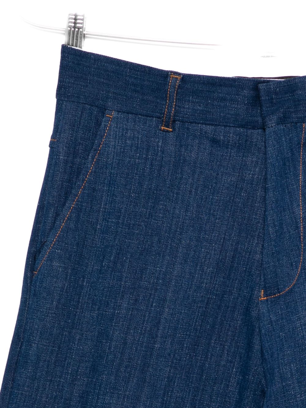 DSQUARED2 Cotton Blend Denim Pants with Belt Loops - Women's