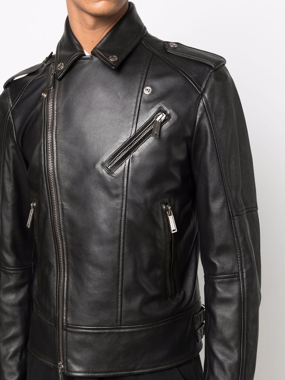 DSQUARED2 Men's Kiodo Leather Jacket - Fall/Winter 2024