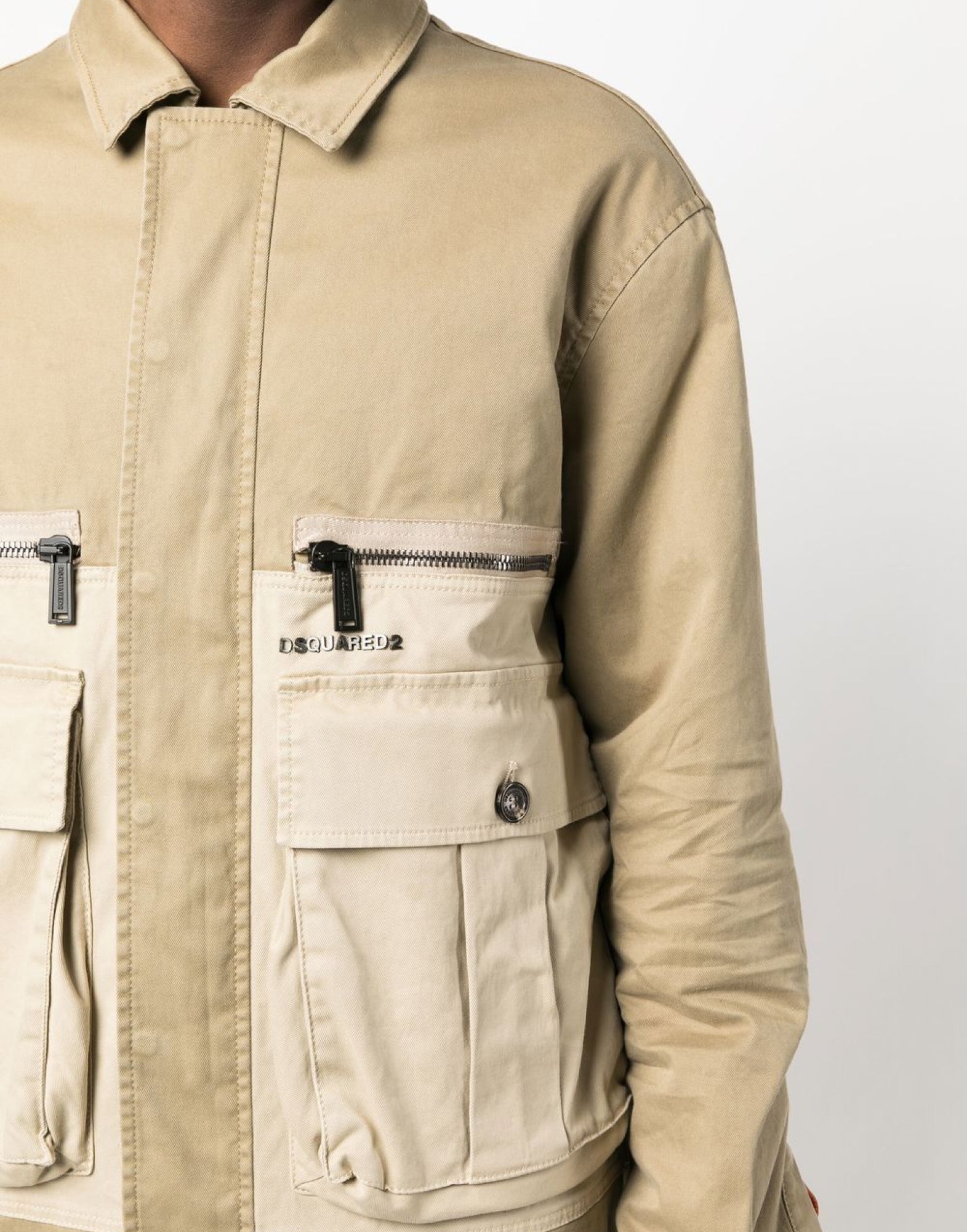 DSQUARED2 Padded Coach Jacket with Flap Pockets - Men’s Outerwear