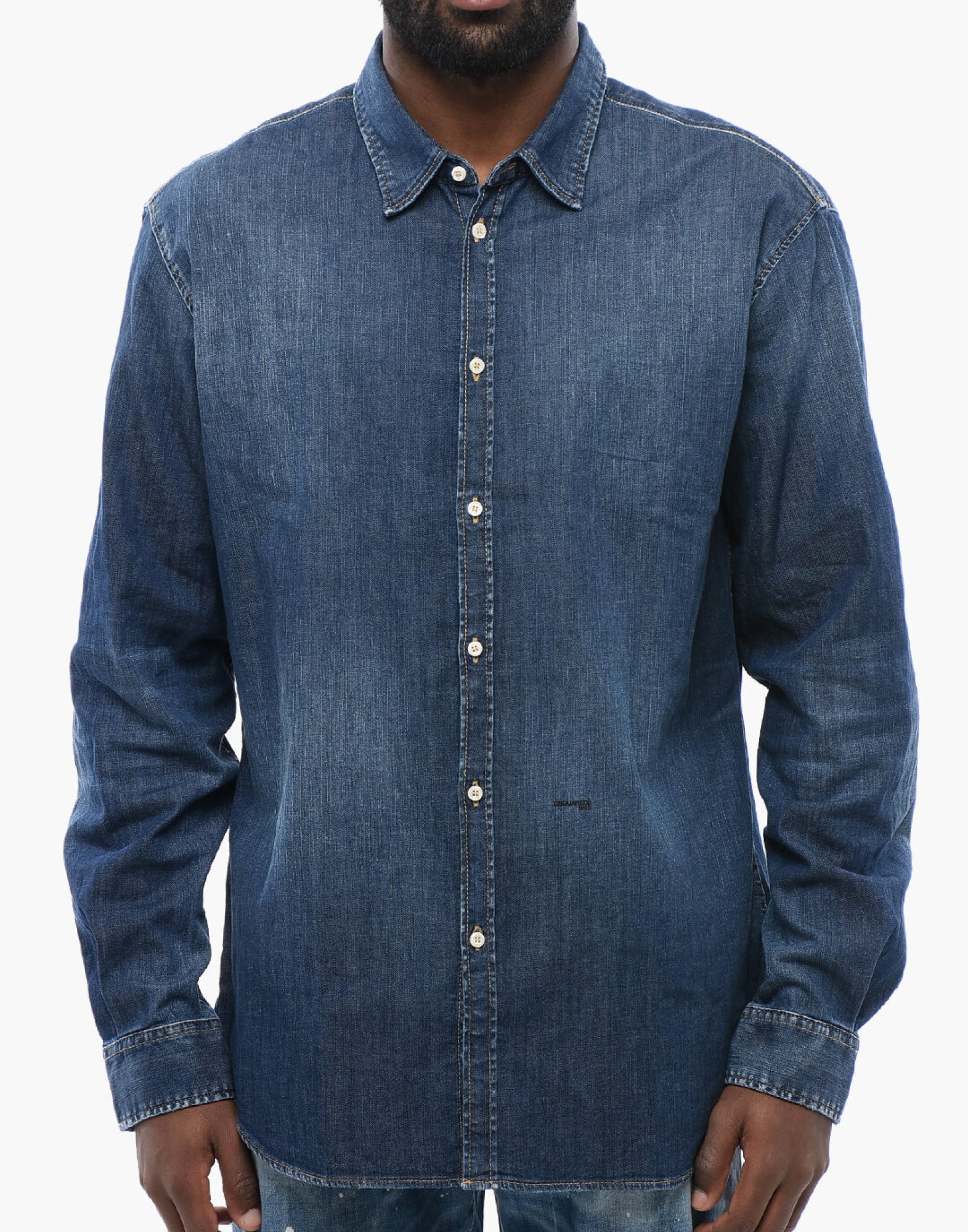 DSQUARED2 Relaxed Chambray Denim Shirt