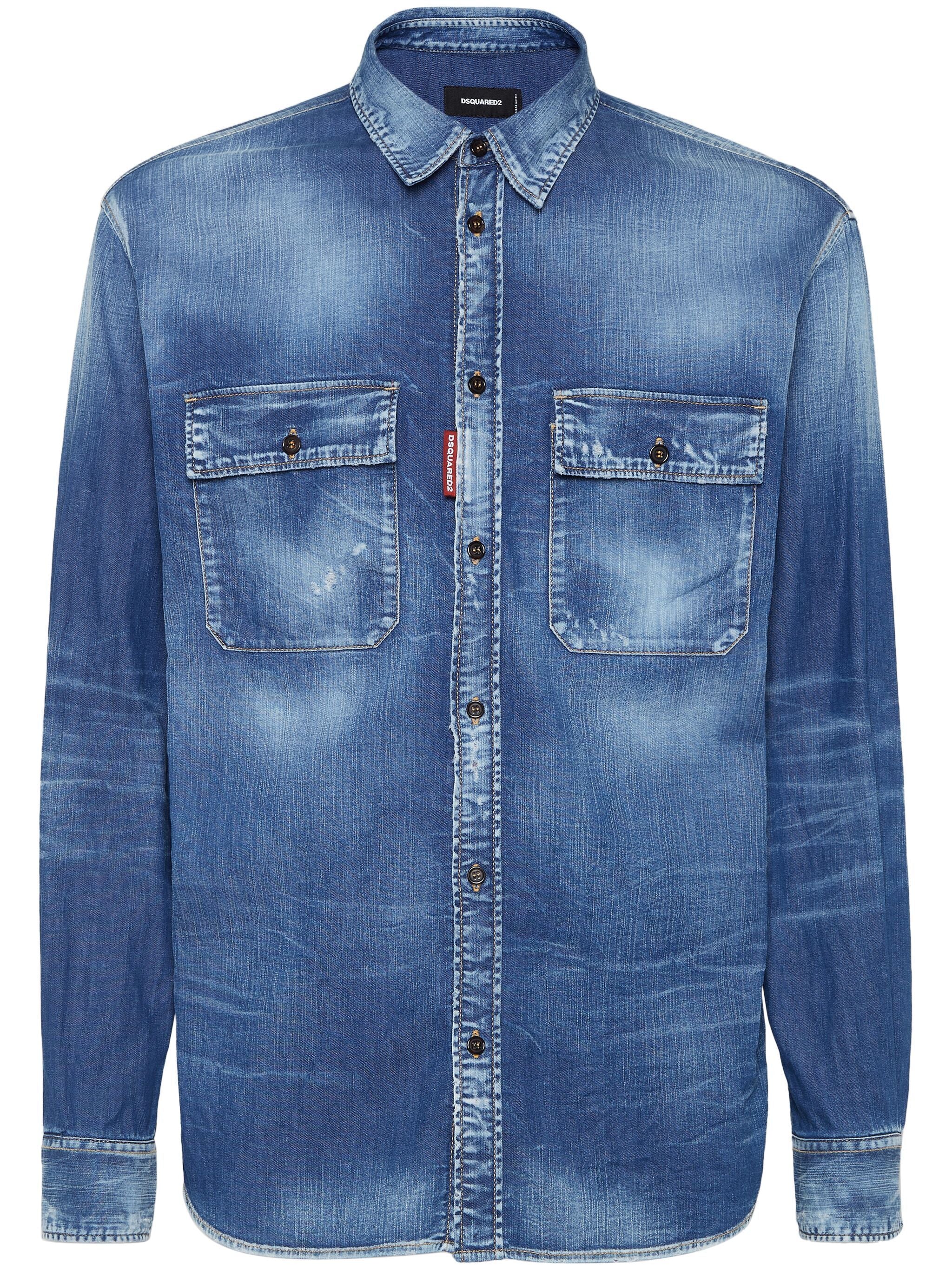 DSQUARED2 Washed Denim Shirt for Men