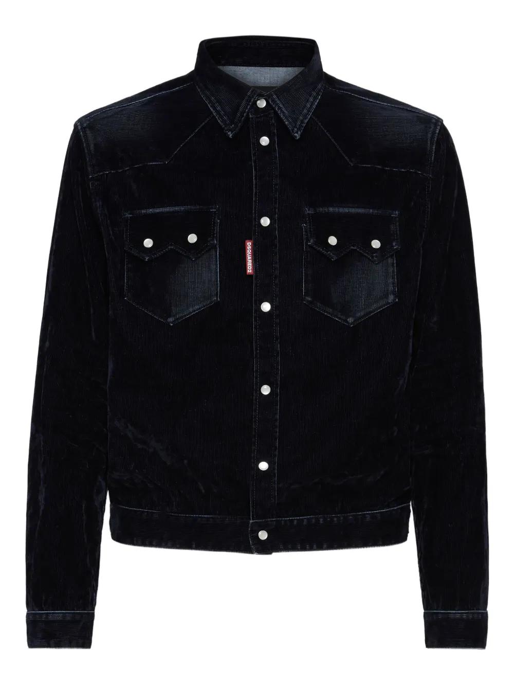 DSQUARED2 Flocked Denim Jacket for Men - FW25
