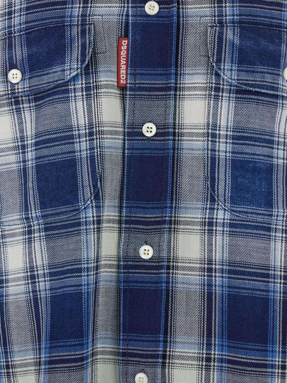 DSQUARED2 Plaid Pocket Shirt for Men - FW25 Collection