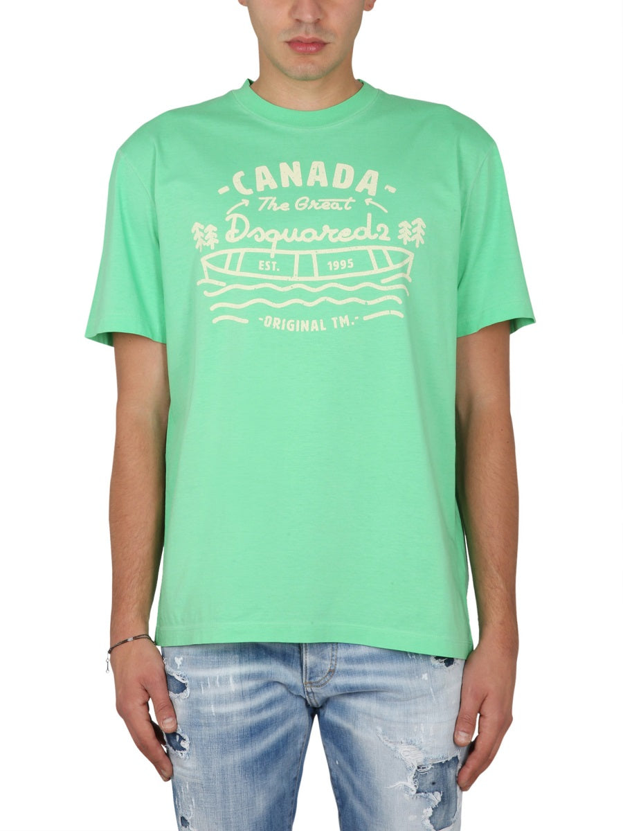 DSQUARED2 Logo Print T-Shirt for Men