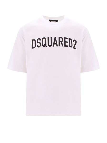 DSQUARED2 Essential Cotton Crew-Neck T-Shirt for Men - Loose Fit