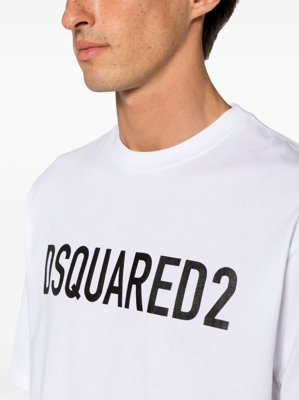 DSQUARED2 Classic Logo Cotton T-Shirt - Crew Neck for Men