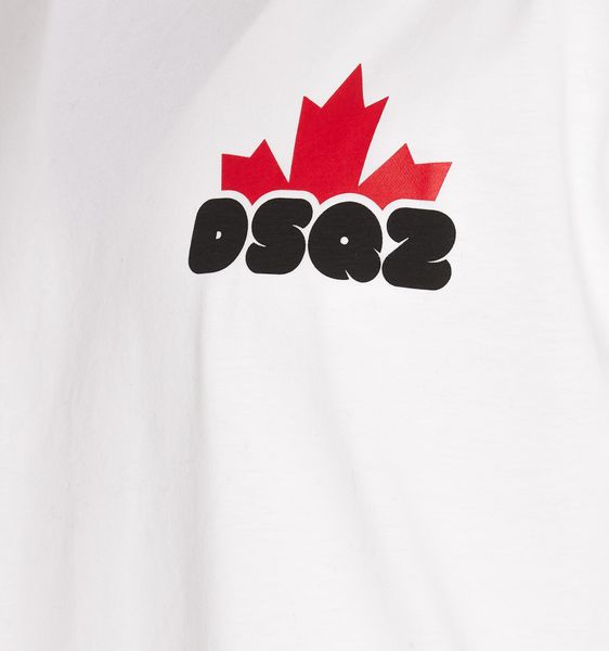 DSQUARED2 Logo Printed Cotton Crewneck T-Shirt