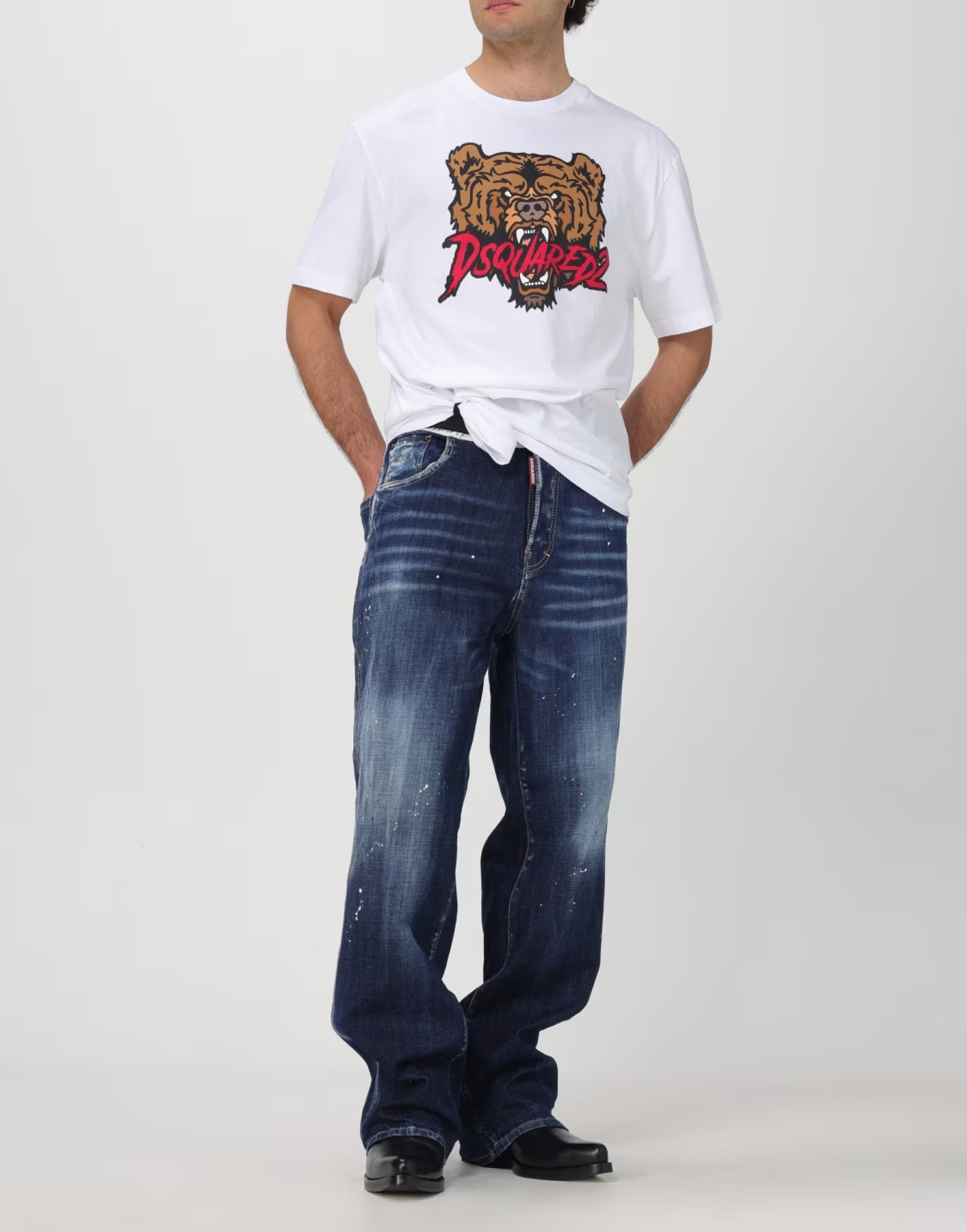 DSQUARED2 Bear Logo Regular Fit T-Shirt