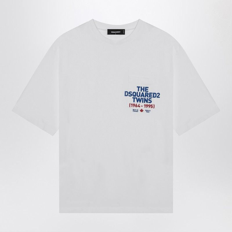 DSQUARED2 Classic Cotton Crew-Neck T-Shirt with Logo - SS25