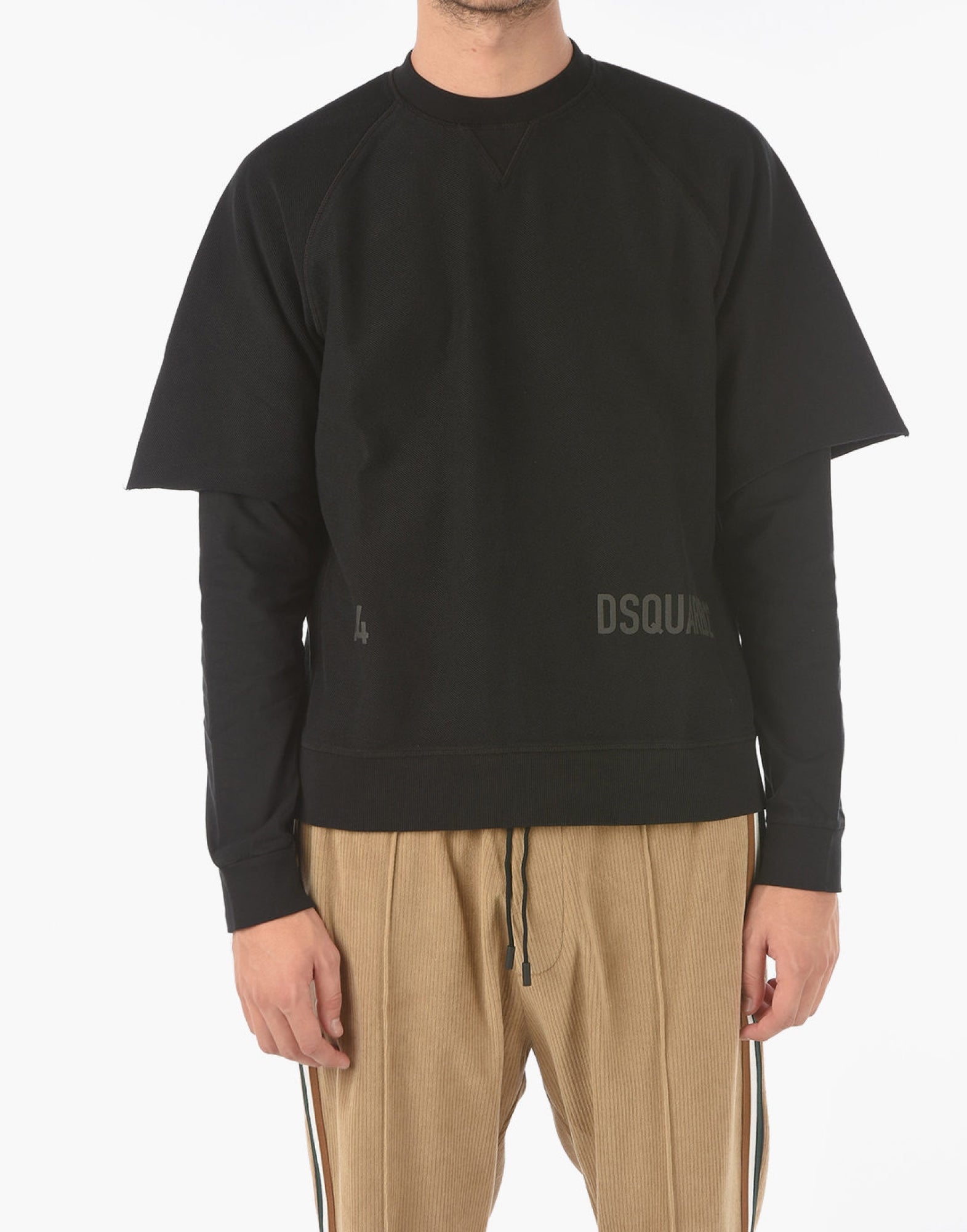 DSQUARED2 Cool Fit Double Layer Logo Sweatshirt - Long Sleeve