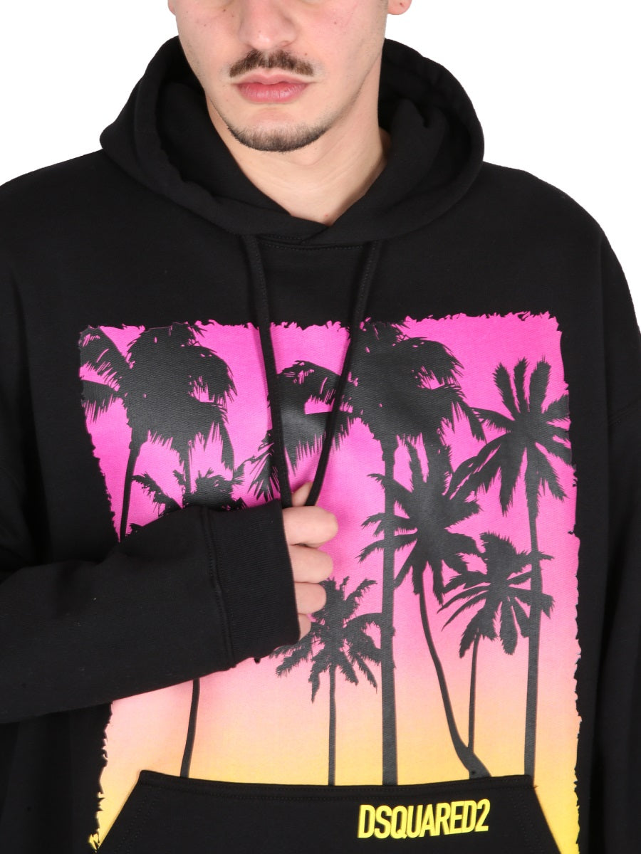 DSQUARED2 Sunrise Print Hoodie for Men - SS23 Collection