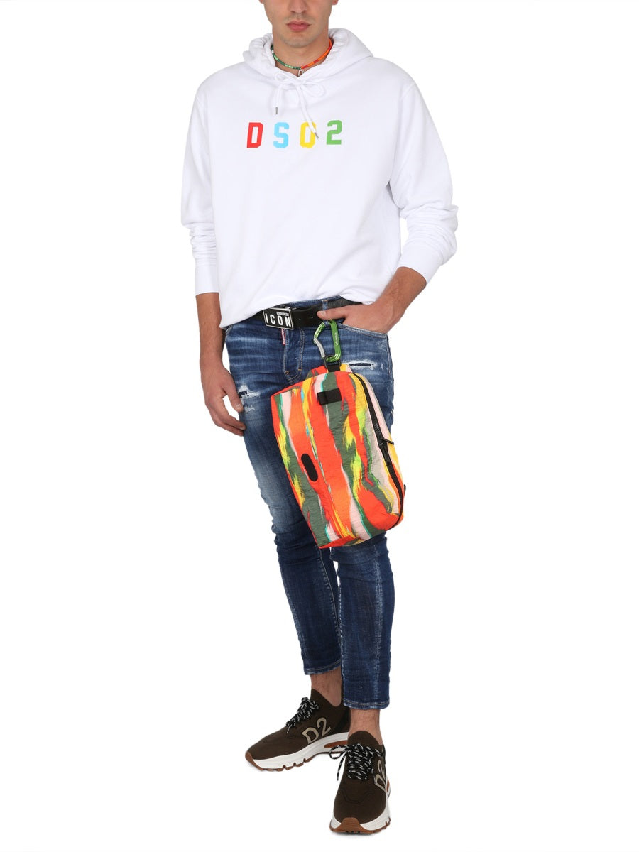 DSQUARED2 Cool Fit Sweatshirt with Drawstring Hood for Men