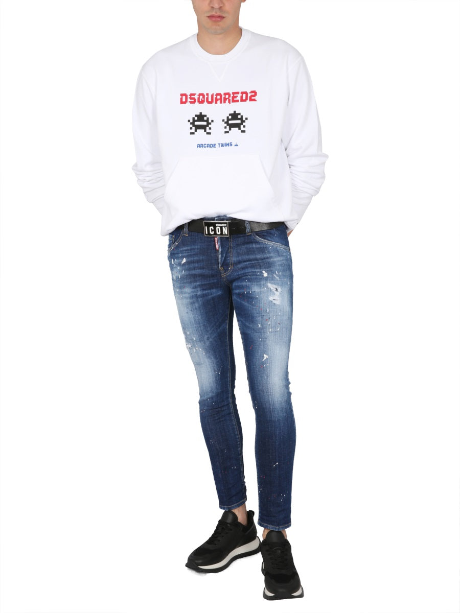 DSQUARED2 Logo Print Regular Sweatshirt