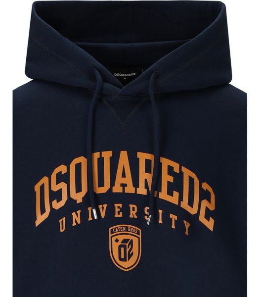 DSQUARED2 Printed Cotton Hoodie - FW23 Collection