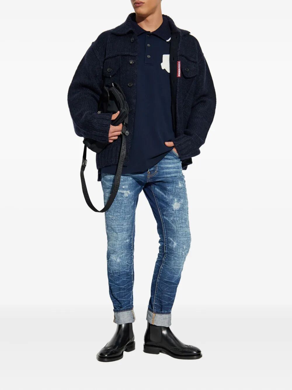 DSQUARED2 Knit Jean Jacket for Men - Autumn/Winter 2025