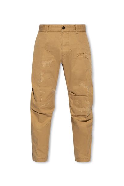 DSQUARED2 Distressed Straight-Leg Trousers