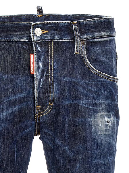 DSQUARED2 Premium Cotton Logo Jeans - Modern Fit