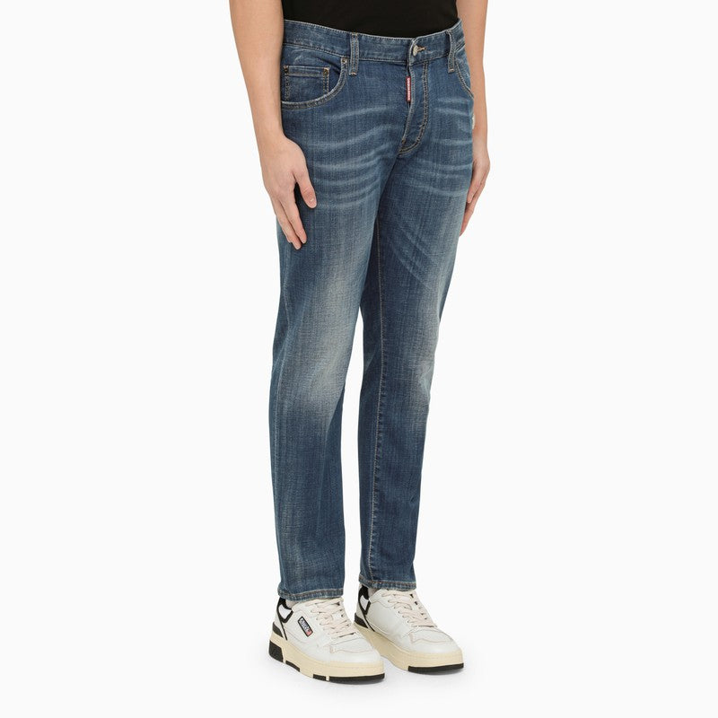 DSQUARED2 Regular Washed Denim Jeans for Men - SS24 Collection