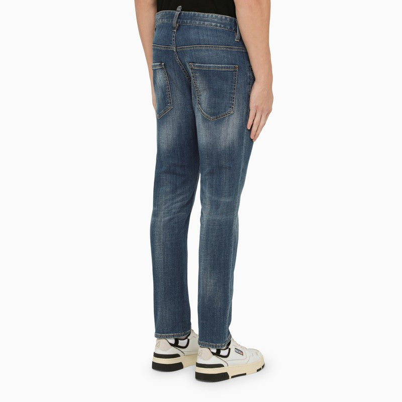 DSQUARED2 Regular Washed Denim Jeans for Men - SS24 Collection