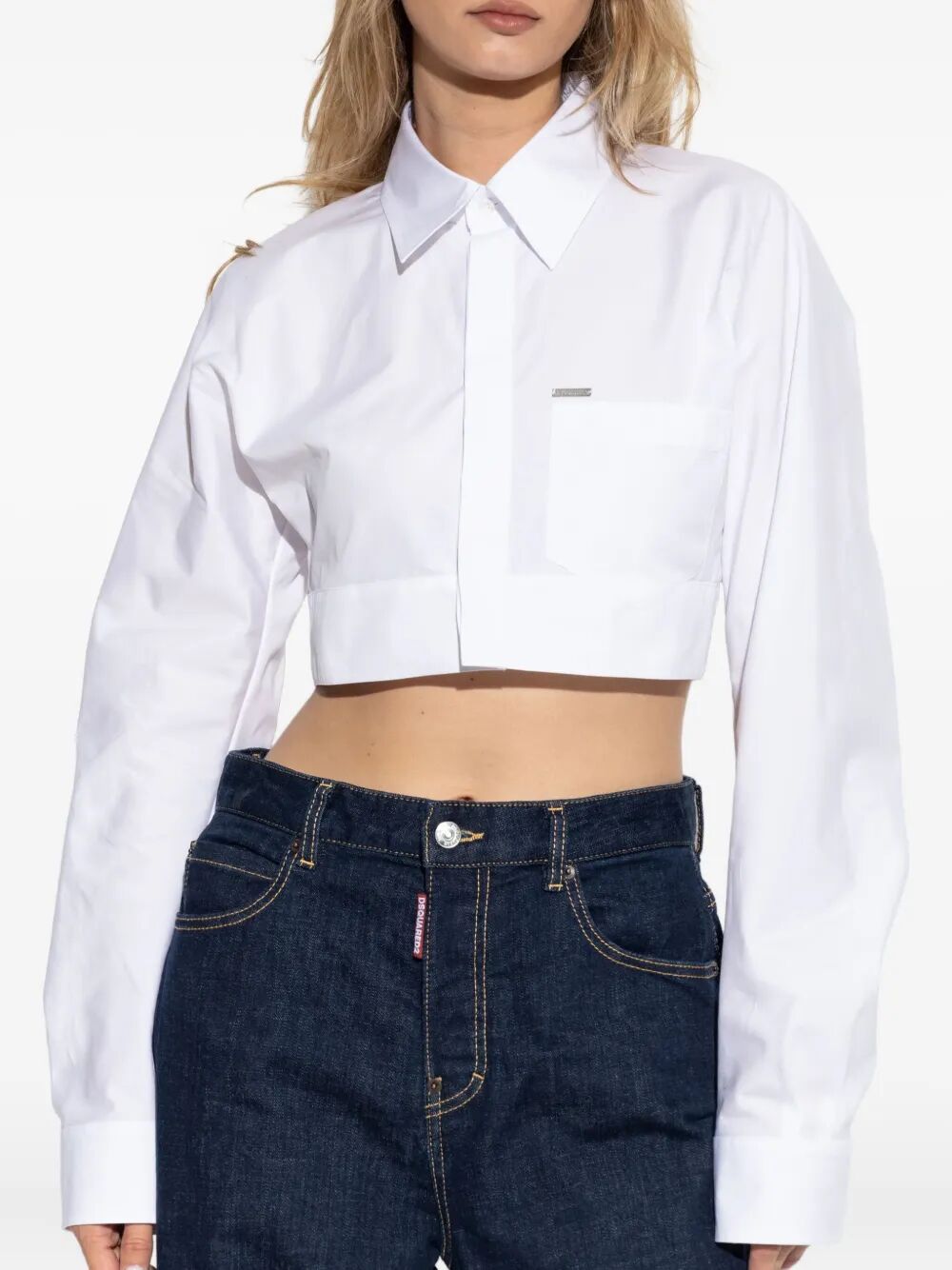 DSQUARED2 Rounded Cropped Shirt - Women's Mini Edition