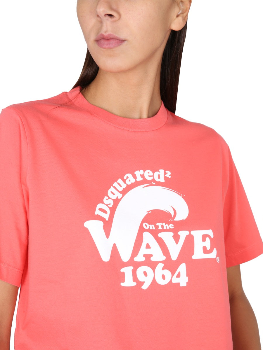 DSQUARED2 Logo Print T-Shirt for Women