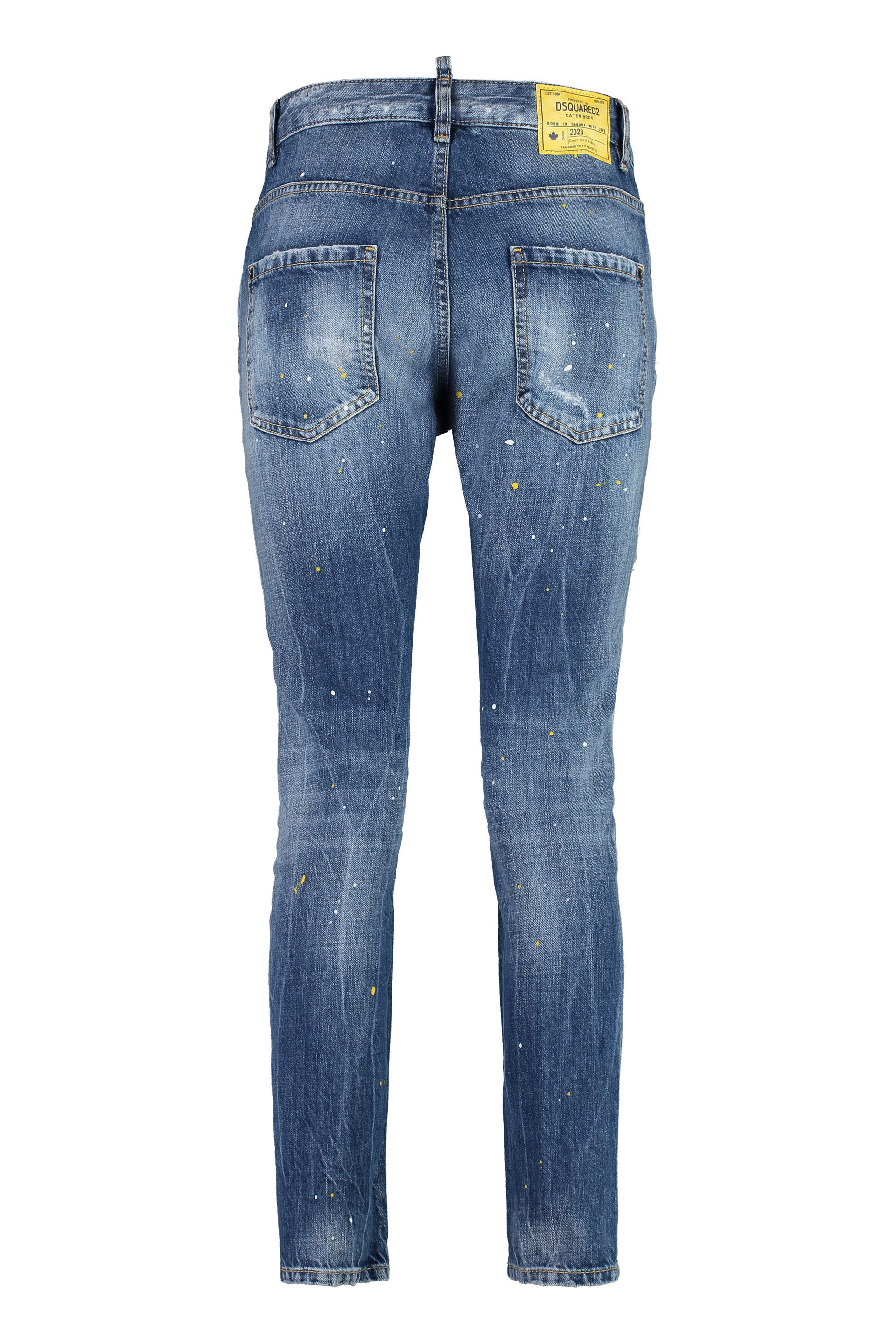 DSQUARED2 Cropped Distressed Denim Jeans for Women