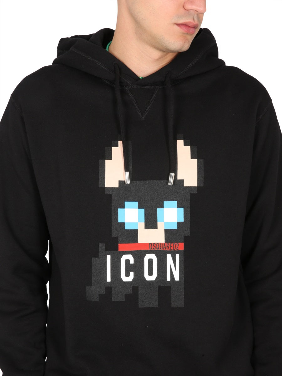 DSQUARED2 Cool Sweatshirt with Front Logo Print