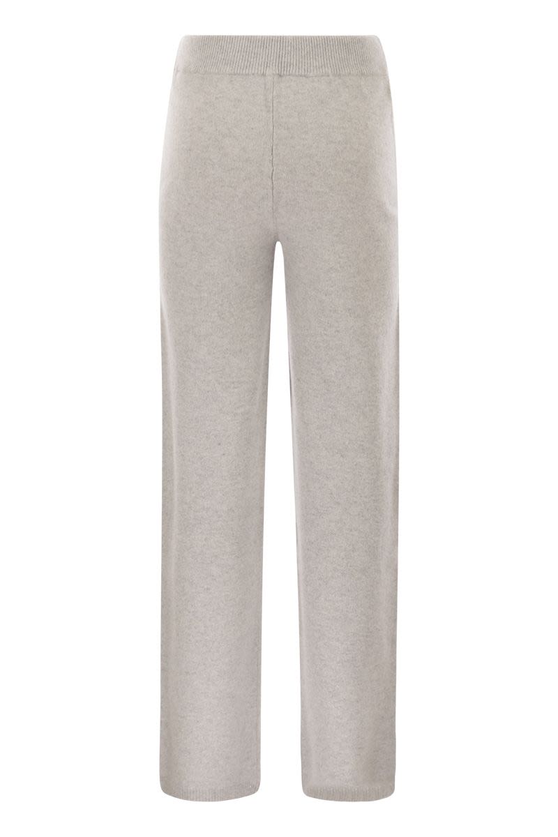 PESERICO Wool and Cashmere Trousers with Lurex - Women's High Waist