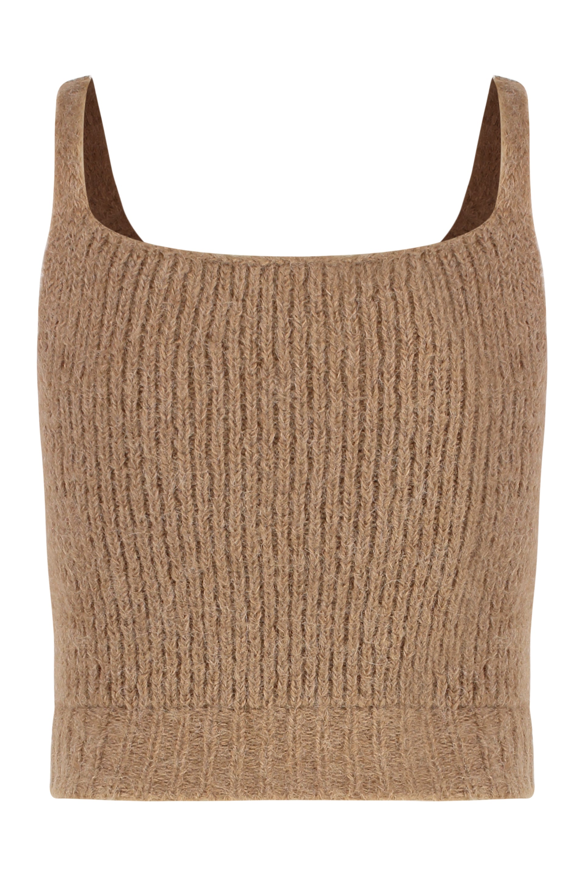 PESERICO Ribbed Knit Top for Women - FW25 Collection