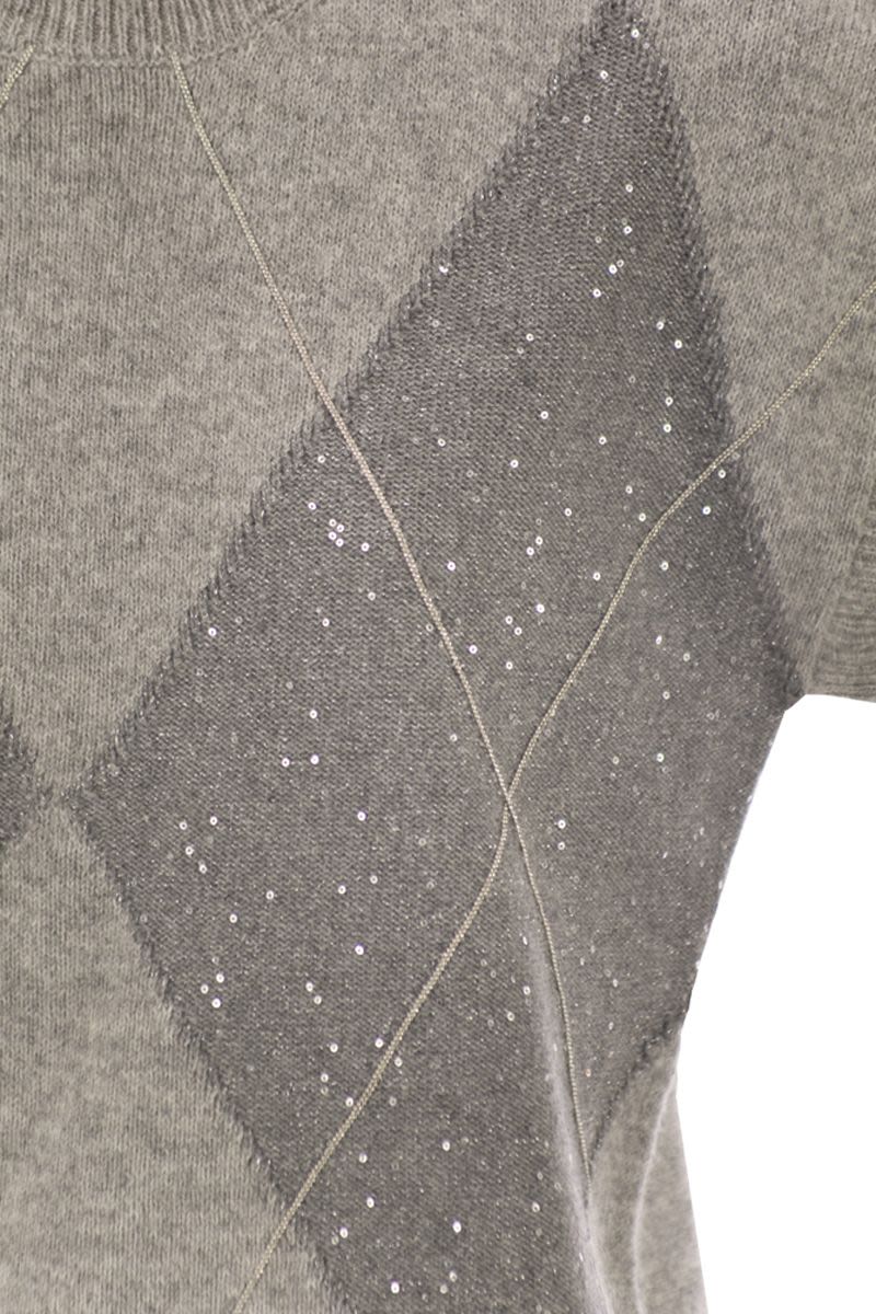 PESERICO Luxury Cashmere Lurex Silk Wool Knit Jumper - Size S/M