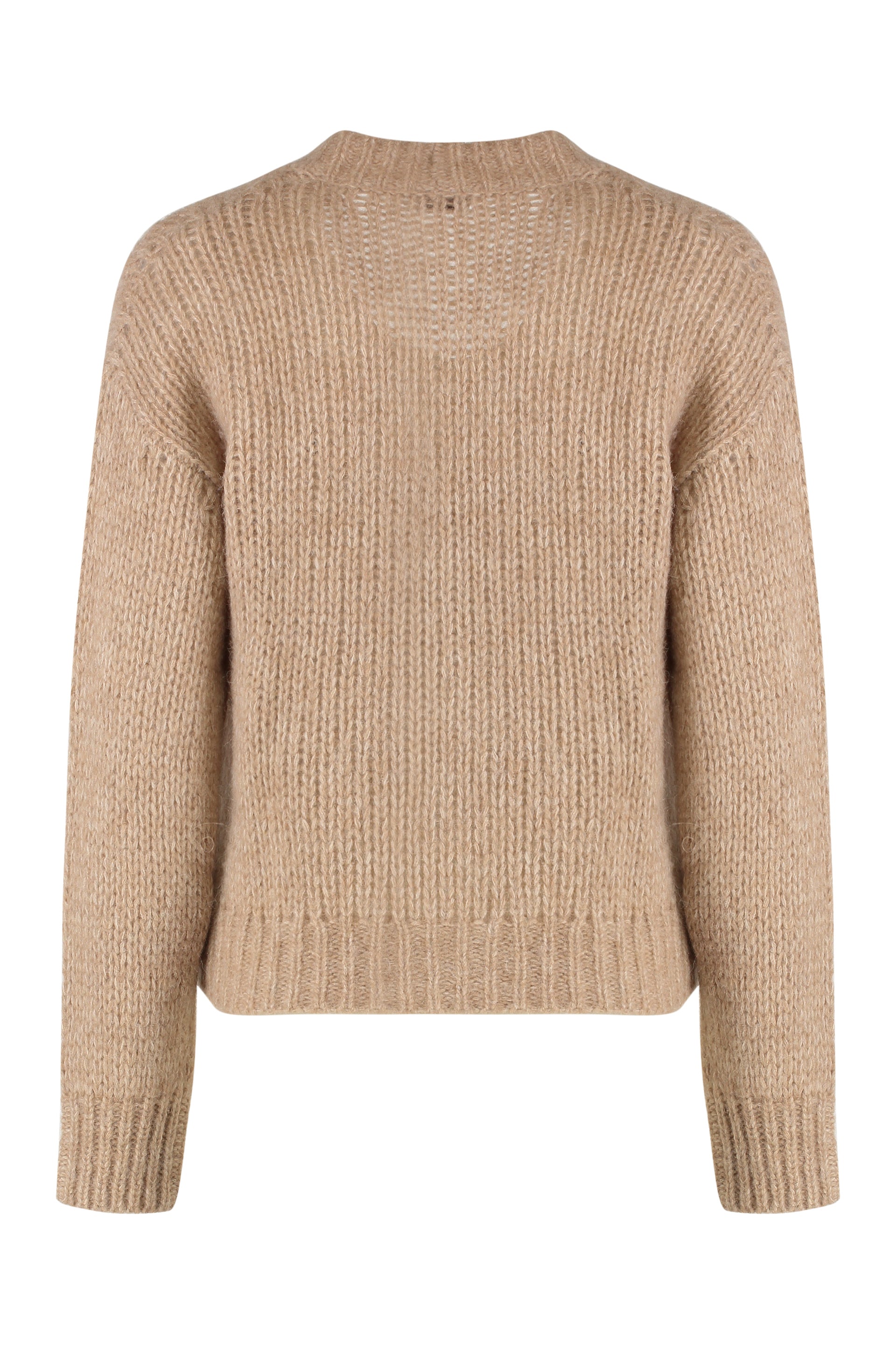 PESERICO Women's V-Neck Mini Cardigan in Soft Fabric