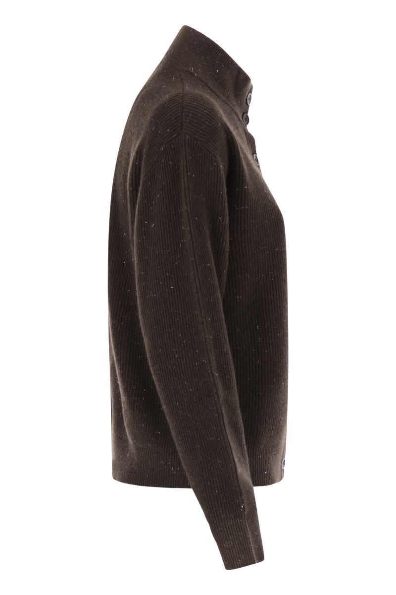 PESERICO Refined Wool and Silk Cardigan with Buttons