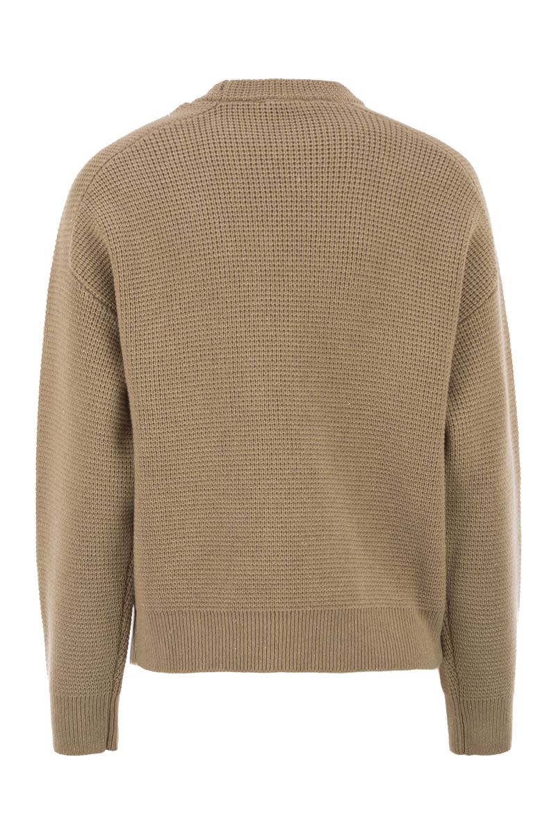 PESERICO Women's Virgin Wool, Silk and Cashmere Crew Neck Jumper