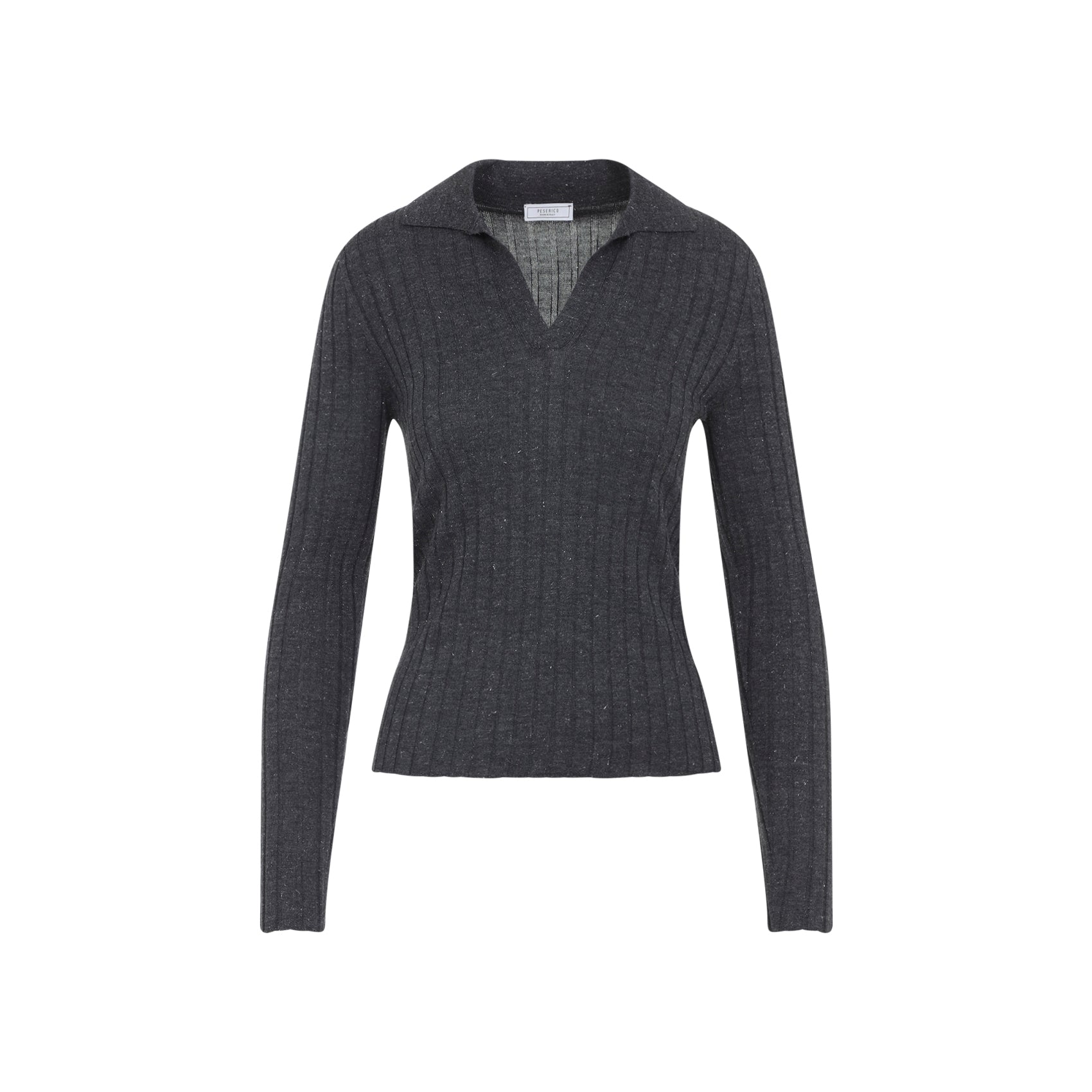 PESERICO Elegant Knit Lurex Polo for Women - FW25