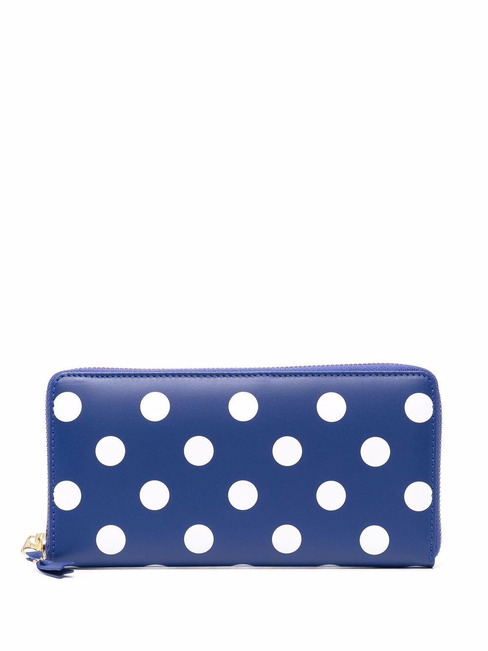 COMME DES GARÇONS WALLET Polka Dot Raffia Mini Purse
