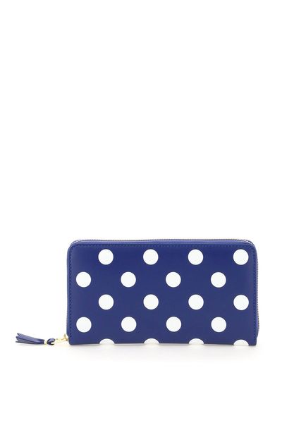 COMME DES GARÇONS WALLET Mini Polka Dot Leather Wallet - 19cm x 11cm x 2cm