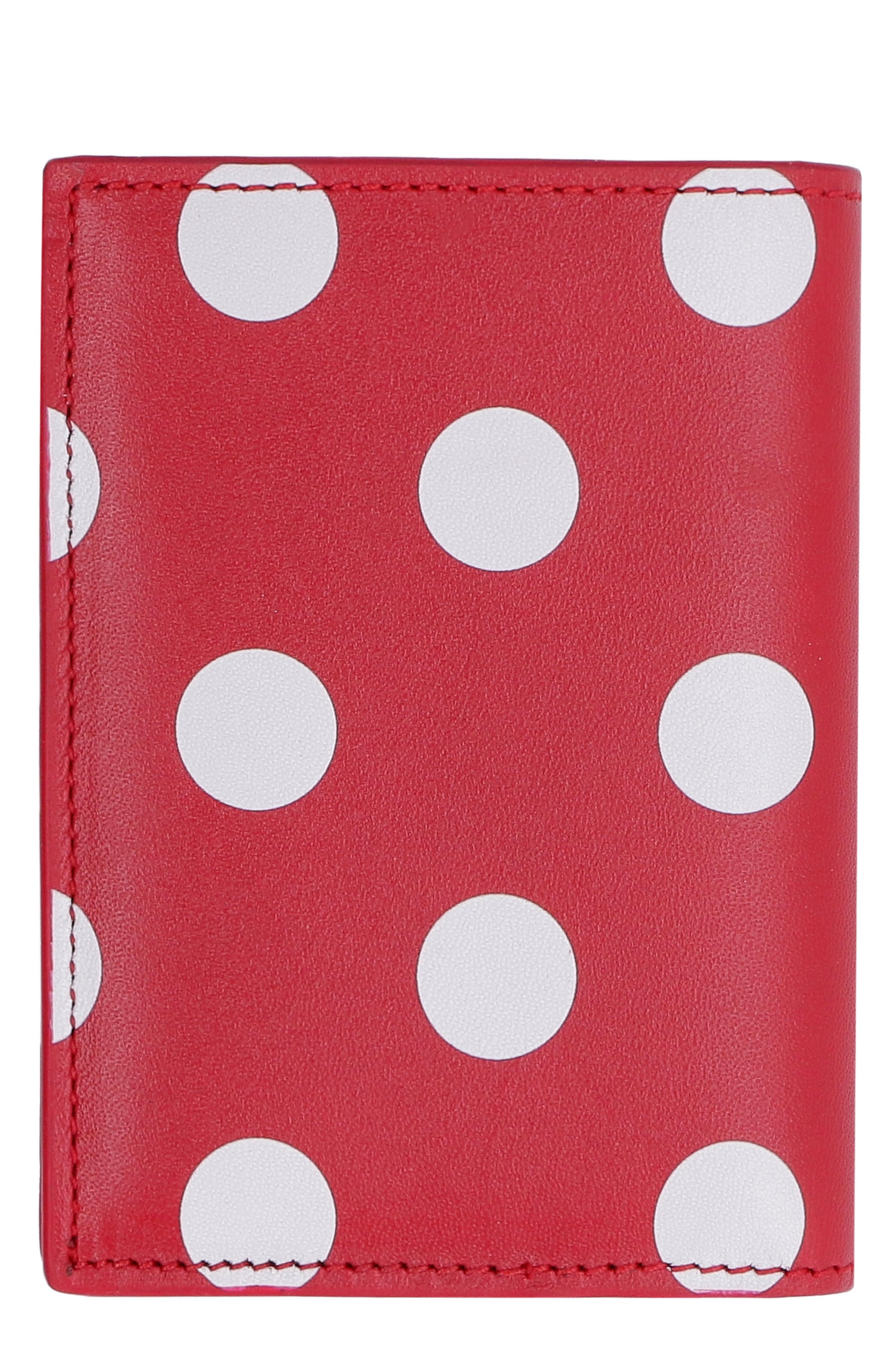 COMME DES GARÇONS WALLET Mini Polka-Dot Leather Wallet