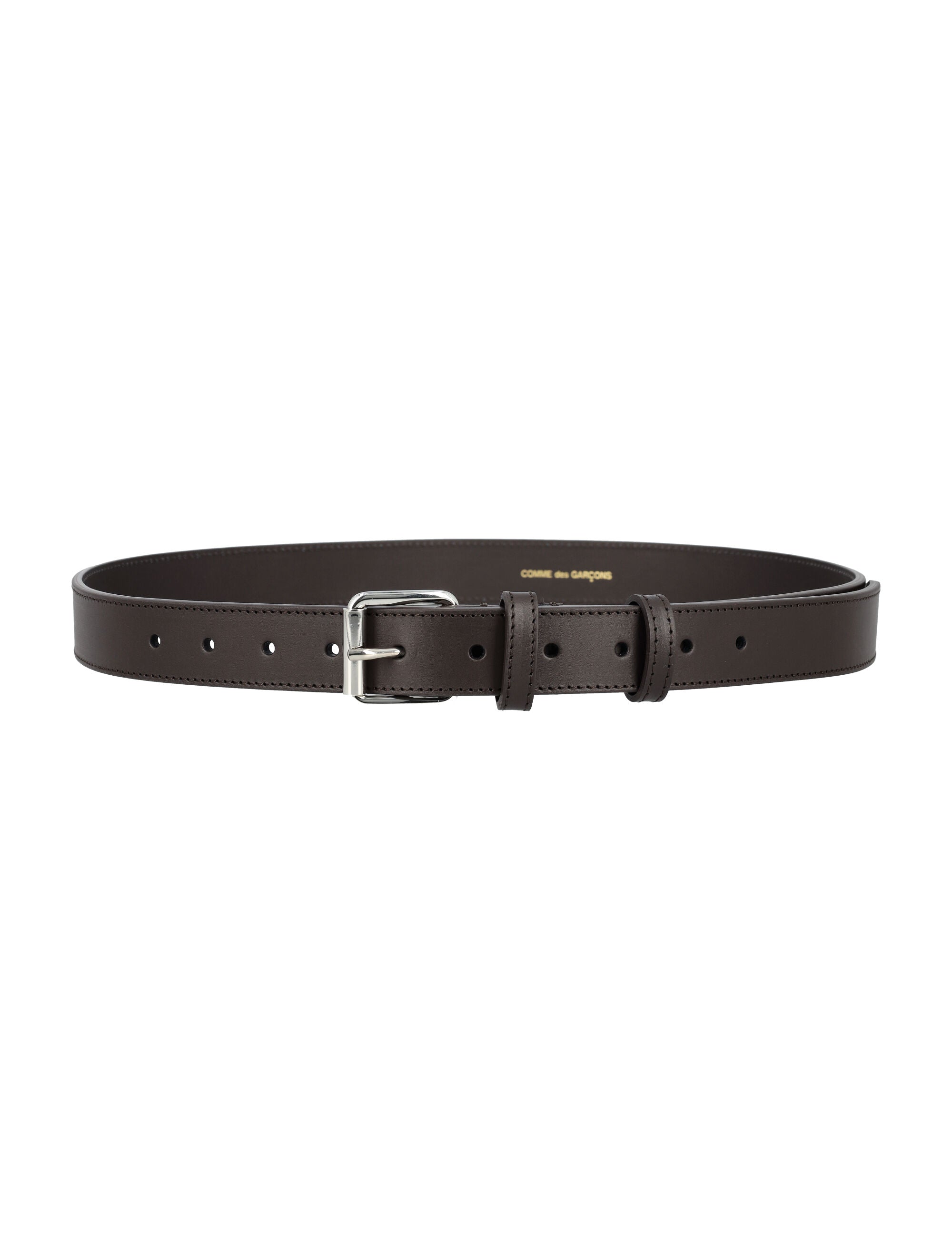 COMME DES GARÇONS WALLET Leather Buckle Belt - 3cm Width