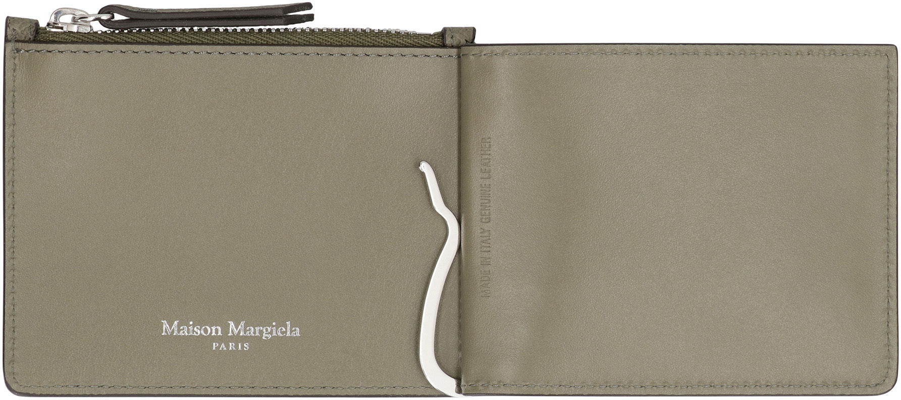 MAISON MARGIELA Mini Leather Hammered Cardholder with Coin Pocket