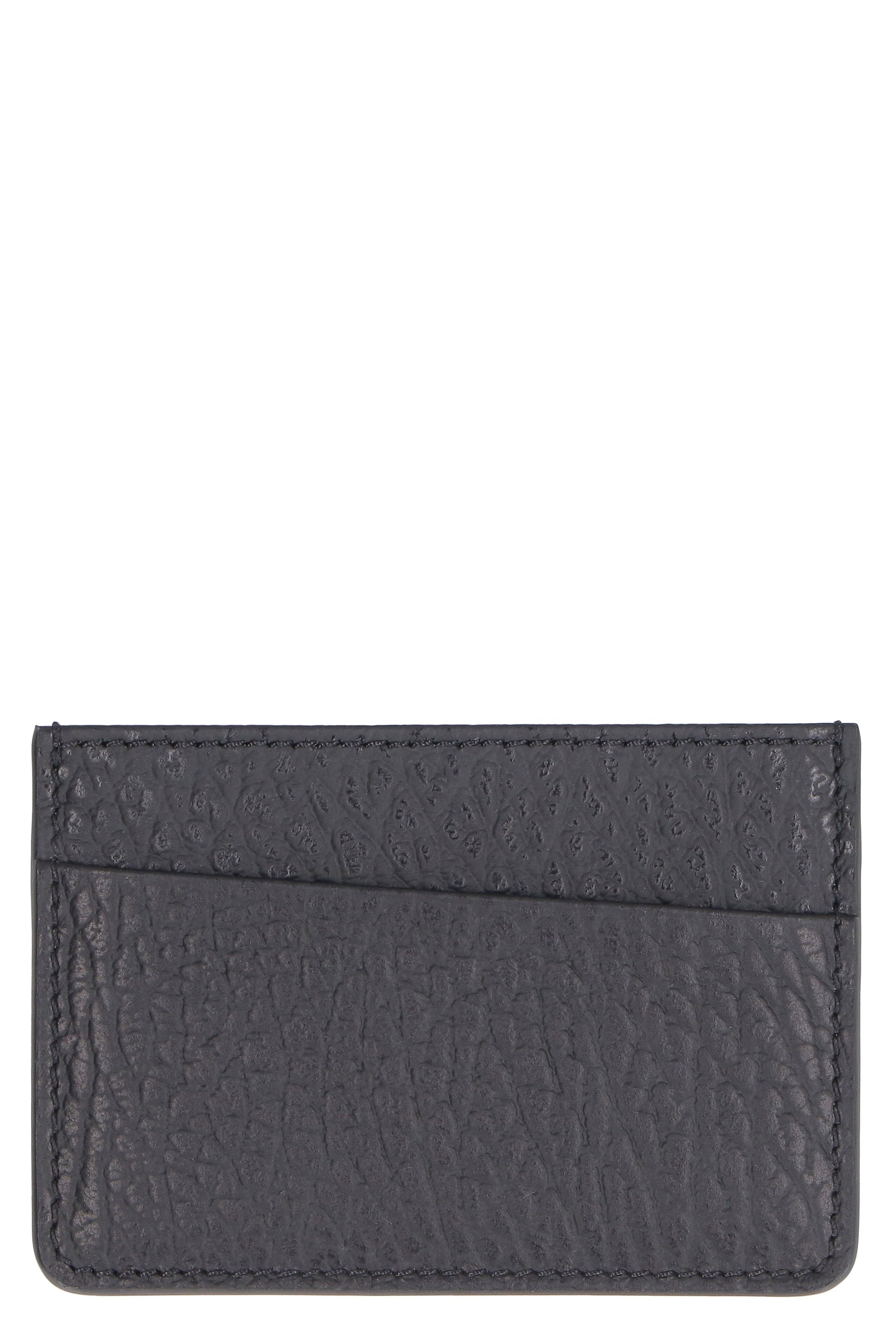 MAISON MARGIELA Mini Leather Card Holder with Four Stitches
